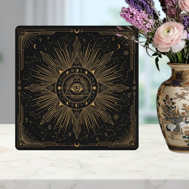 Azulejo Mystic Eye Celestial Constellations Gold Design Ce (Subido por el creador)