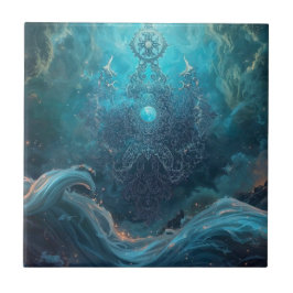 Azulejo Mystic Geometry of the North Sea