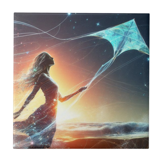 Azulejo Mystic Kite Flyer (Frente)