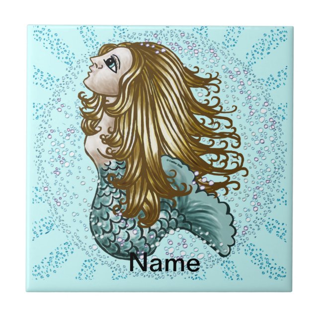 Azulejo Mystic Mermaid Bubbles (Frente)