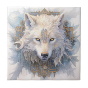 Azulejo Mystical Wolf Tile