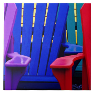 Azulejo N.A. Canadá, Nueva Escocia, Bridgewater. Colorido