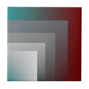 Azulejo N - gris turquesa burgundy