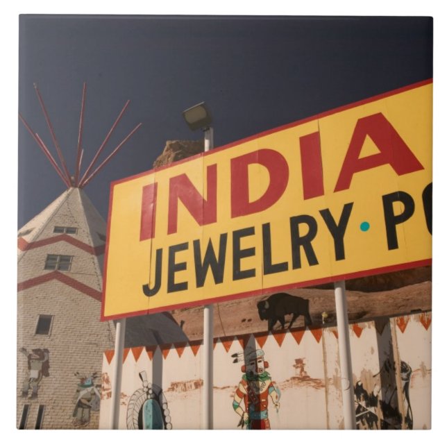 Azulejo NA, los E.E.U.U., Arizona, indio de Lupton (Frente)