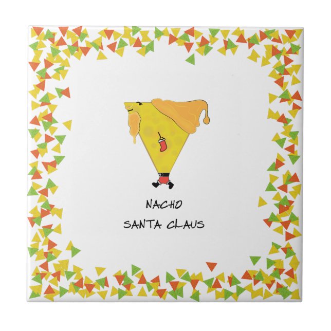Azulejo Nacho Santa con Chips (Frente)