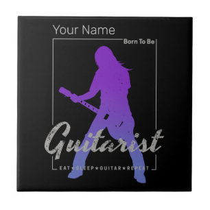 Azulejo Nacido para ser guitarrista de músicos y miembro d