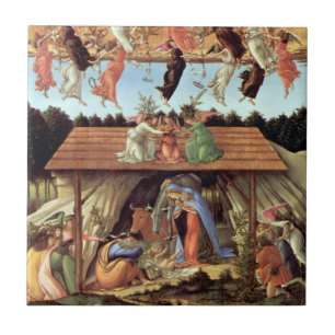 Azulejo Nacimiento de Cristo, Natividad Mística por Bottic
