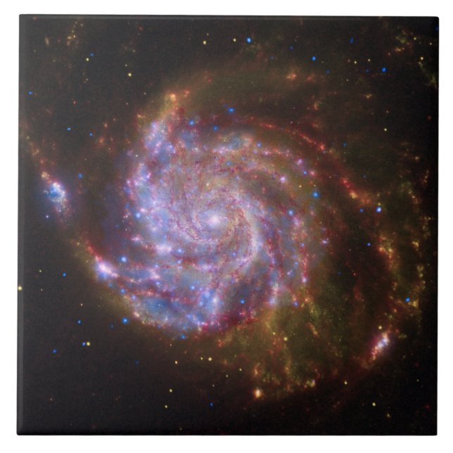 Azulejo Nacimiento estelar en el volante: Galaxia M101 (Frente)