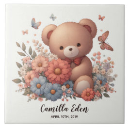 Azulejo Nacimiento Personalizado Nacimiento Cerámico