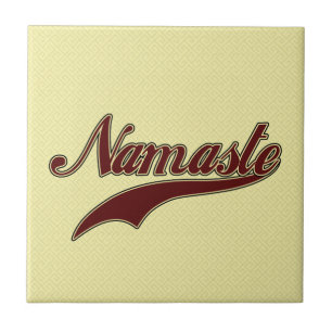 Azulejo Namaste Elegante Rojo Burdeos
