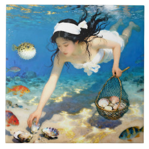 Azulejo "Nami Eternal" - Un retrato oceánico