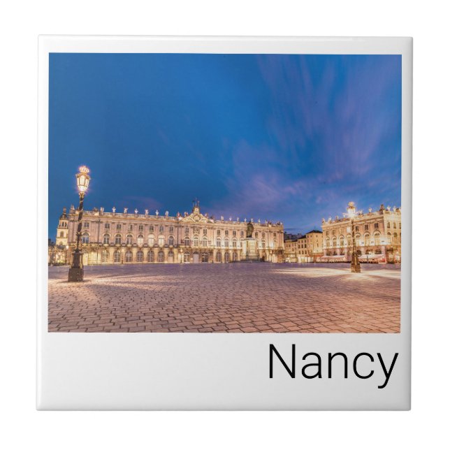 Azulejo Nancy Place Stanislas Grand Est France Sunset (Frente)