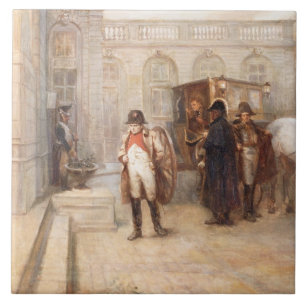 Azulejo Napoleon después de Waterloo (aceite en lona)