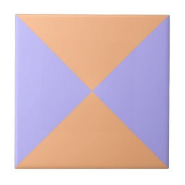 Azulejo Naranja abstracto moderno Triángulo geométrico púr