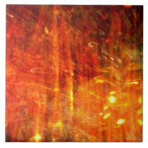 Naranja Amarillo Flama Fiery Abstract Art