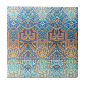 Azulejo Naranja azul turquesa multicolor de mosaico marroq