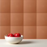 Azulejo Naranja de color pastel claro quemado<br><div class="desc">Diseño naranja de color pastel.</div>
