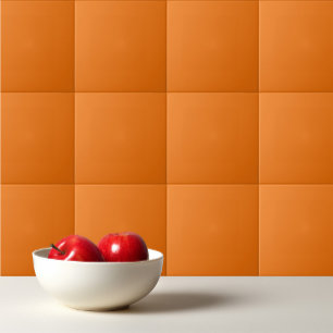 Azulejo Naranja de llama sólida