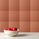Azulejo Naranja de óxido pastel de color claro<br><div class="desc">Diseño naranja de color liso y de óxido pastel.</div>