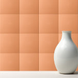 Azulejo Naranja de papel plano de color sólido<br><div class="desc">Diseño naranja de color liso y de color sólido.</div>