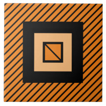Naranja Deco Zebra Tile