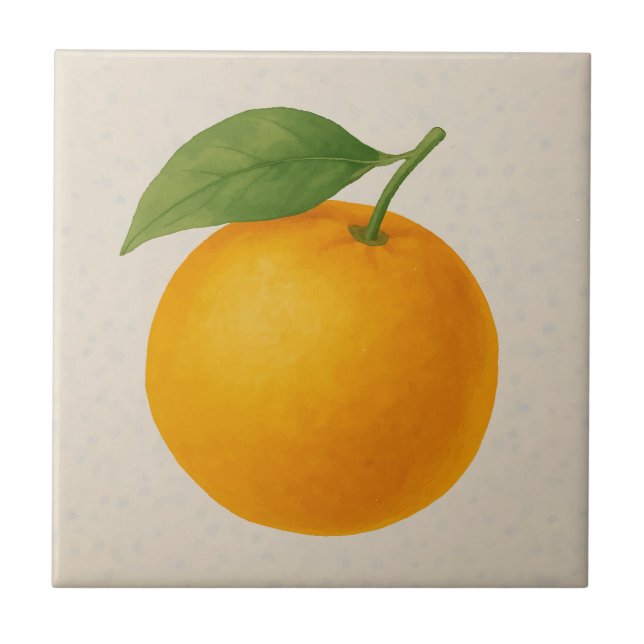 Azulejo Naranja dorado - Fruta acuática (Frente)