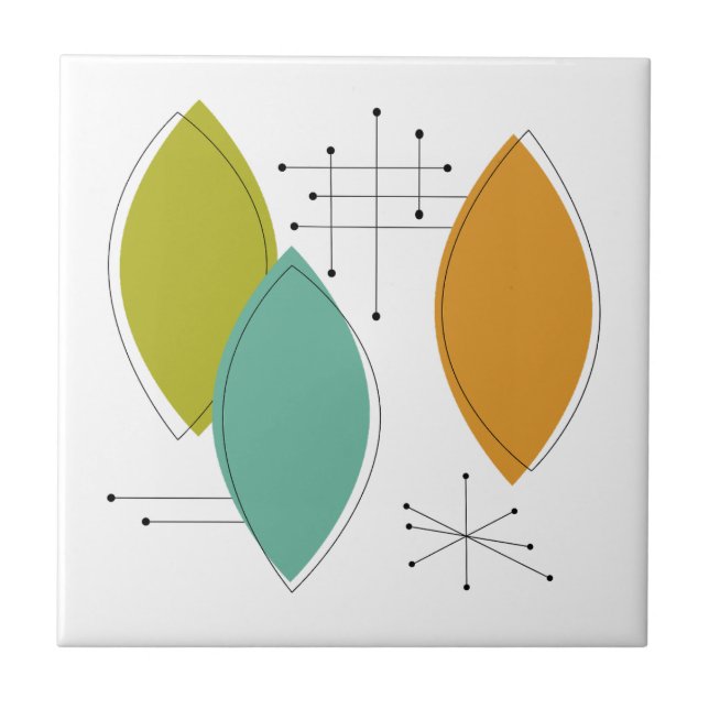 Azulejo Naranja Formas para Surboard Verde Tuquoise a Medi (Frente)