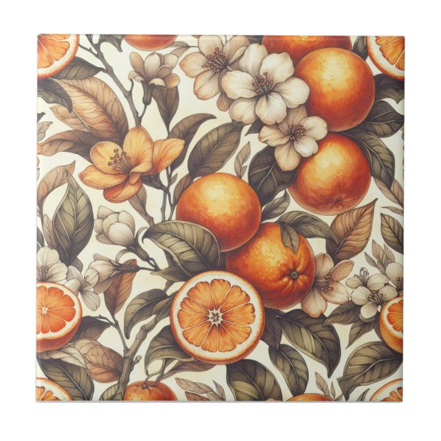 Azulejo Naranja grande (Frente)