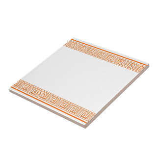 Azulejo Naranja Grecian Frieze