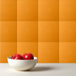 Azulejo Naranja liso de color sólido Marigold brillante<br><div class="desc">Naranja liso de color sólido Diseño Marigold brillante.</div>