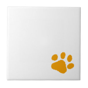 Azulejo Naranja Paw