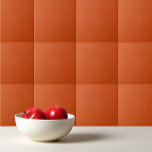 Azulejo Naranja quemado de color liso y oxidado sólido<br><div class="desc">Diseño naranja de color liso y oxidado.</div>