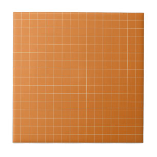 Azulejo Naranja quemado de terracota y amarillo pálido al 