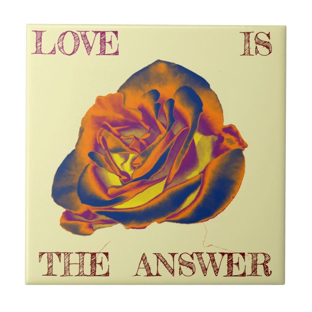 Azulejo Naranja Rosa Tile (Frente)