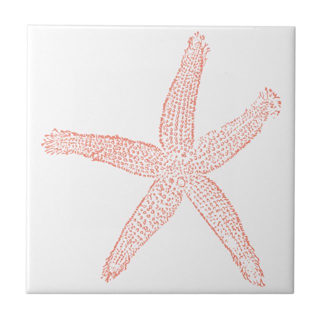 Azulejo Naranja Starfish (Frente)