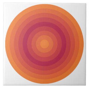 Azulejo Naranja Sun Viva Magenta Circles