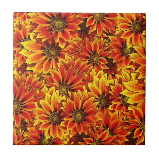 Azulejo Naranja Sunflowers (Frente)