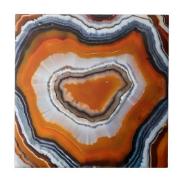 Azulejo Naranja Terracotta Gris Negro Gris Agate Geode