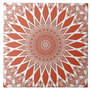 Azulejo Naranja Terracotta Tristyns Mandala
