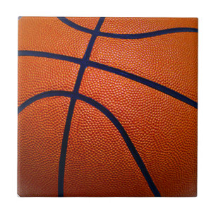 Azulejo Naranja y baloncesto negro