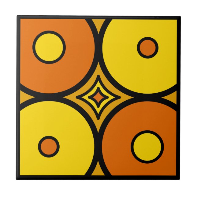 Azulejo Naranja y limón (Frente)