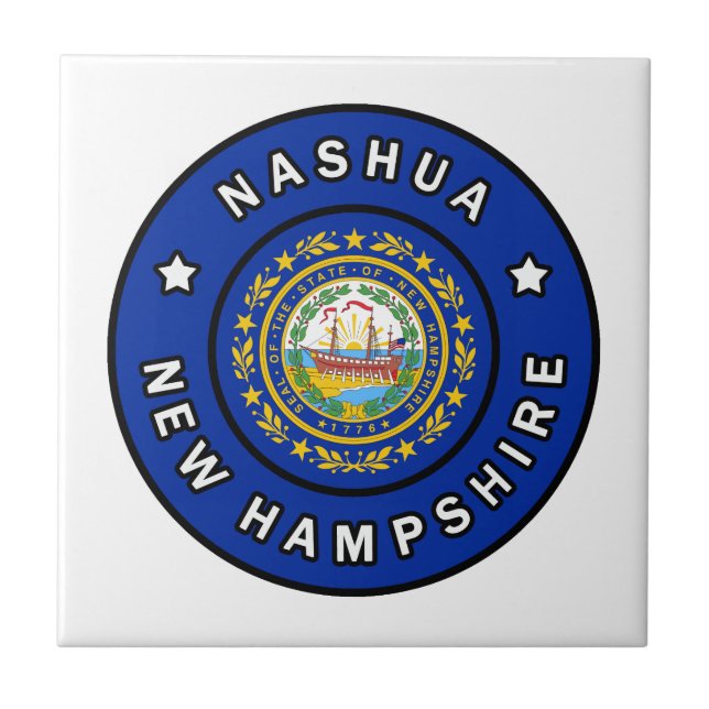 Azulejo Nashua New Hampshire (Frente)