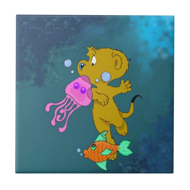 Azulejo Natación de Ferald (Frente)