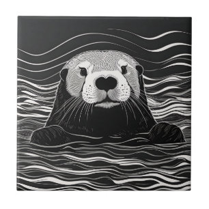 Azulejo Natación de Otter Sea