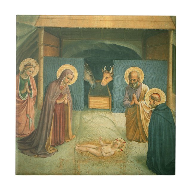 Azulejo Natividad por Fra Angelico (Frente)