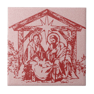 Azulejo Natividad roja