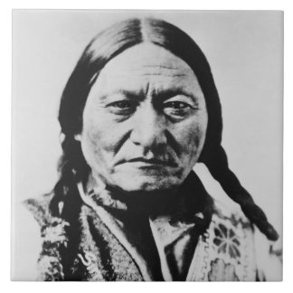 Azulejo Nativo Americano: Lakota Toro Sentado Fuerte Bufor