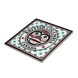 Azulejo Nativo Americano Rojo Negro Arte Verde Llorando