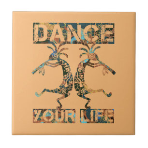 Azulejo Nativos americanos Kokopelli - Baila tu vida 1