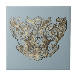 Azulejo Nattier-blue Angels – Coat of arms – Emblem